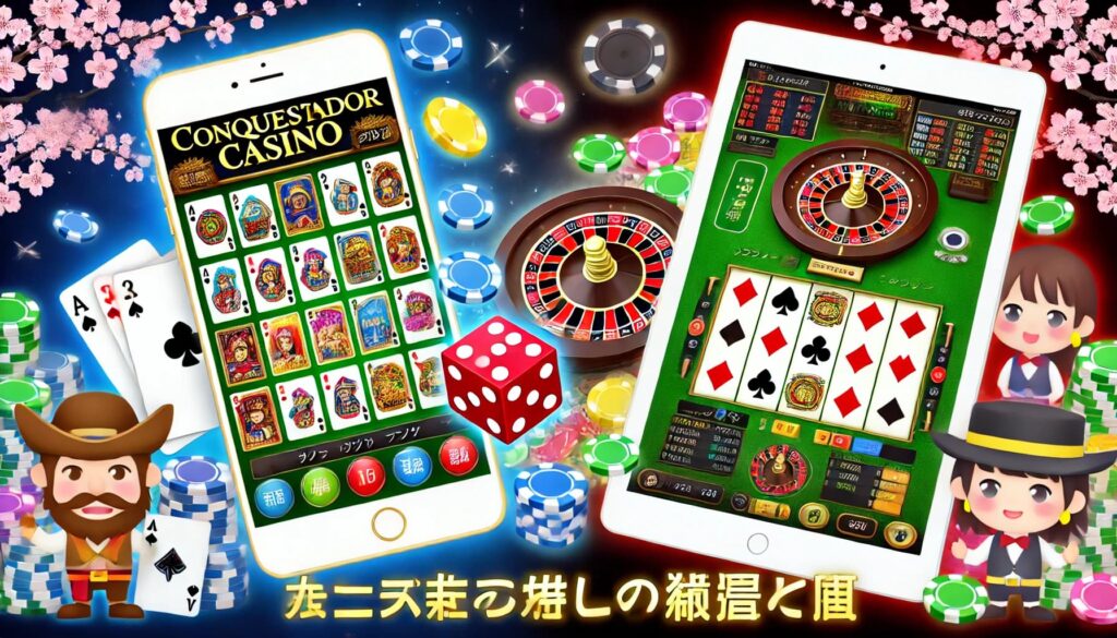 Conquestador casinoオンラインカジノのモバイルゲーム