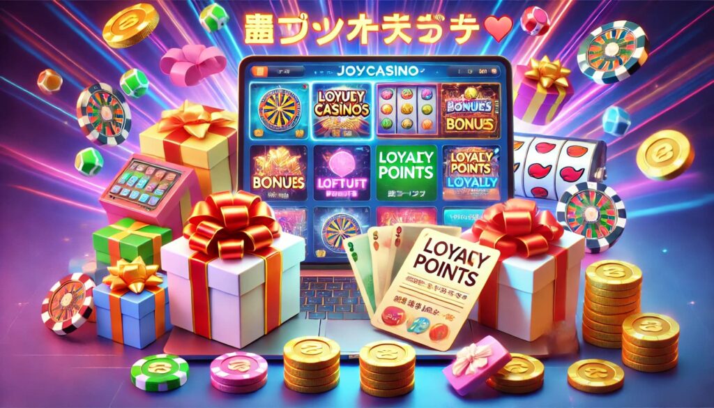 Joycasinoのボーナスとロイヤリティプログラム